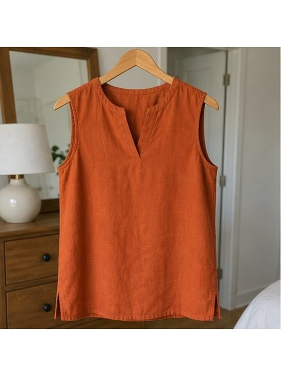 None Tops - Gray Smocked Top